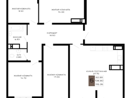 Продается 5-комнатная квартира ЖК Сердце, 115.35  м&sup2;, 40372500 рублей