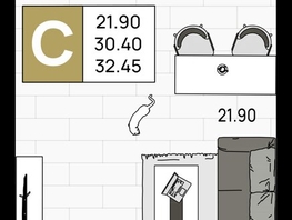 Продается Студия ЖК На Высоком берегу, 32.45  м&sup2;, 9410500 рублей