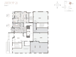 Продается 2-комнатная квартира ЖК Моренуар, литер 21, 67.17  м&sup2;, 13098150 рублей