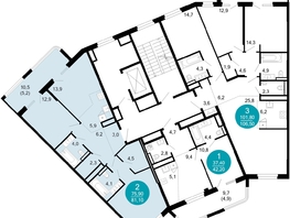 Продается 2-комнатная квартира ЖК Моретта, 81.1  м&sup2;, 116670460 рублей