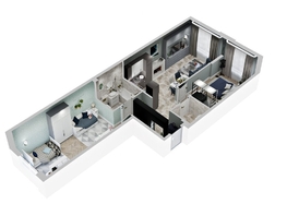 Продается 2-комнатная квартира ЖК Зеленая территория, литера 1.2, 68.2  м&sup2;, 12035294 рублей