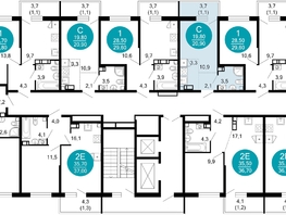 Продается 1-комнатная квартира ЖК Флора, 4 этап, 21  м&sup2;, 10463840 рублей