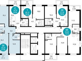 Продается 2-комнатная квартира ЖК Лестория, дом 5, 57.5  м&sup2;, 20316785 рублей