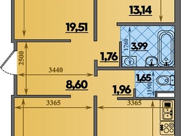 Продается 3-комнатная квартира ЖК Город у моря, литера 9, 87.35  м&sup2;, 11745482 рублей