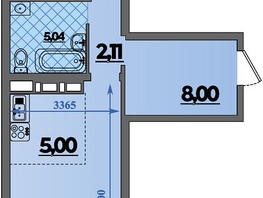 Продается 2-комнатная квартира ЖК Город у моря, литера 23, 47.15  м&sup2;, 8256999 рублей