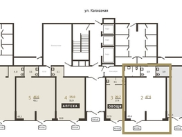 Продается Офис ЖК Все Свои ВИП, литера 3, 47.5  м&sup2;, 20900000 рублей