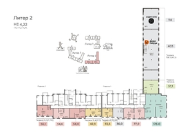 Продается Офис ЖК Теплые края, литер 2, 54.6  м&sup2;, 13677300 рублей