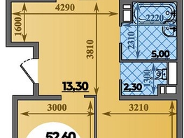 Продается 3-комнатная квартира ЖК Парк у дома, литера 7.3, 87.6  м&sup2;, 13089999 рублей