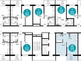 Продается 1-комнатная квартира ЖК Флора, 4 этап, 37.1  м&sup2;, 14063219 рублей