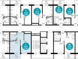 Продается 1-комнатная квартира ЖК Флора, 4 этап, 36  м&sup2;, 14123330 рублей