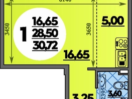 Продается Студия ЖК Молодежный 2, литера 13, 30.72  м&sup2;, 4534272 рублей