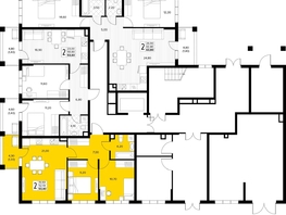 Продается 2-комнатная квартира ЖК Кипарис, литер 6, 53.4  м&sup2;, 16287000 рублей