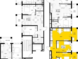 Продается 2-комнатная квартира ЖК Кипарис, литер 6, 54.7  м&sup2;, 16683500 рублей
