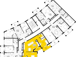 Продается 2-комнатная квартира ЖК Кипарис, литер 6, 72.5  м&sup2;, 22112500 рублей