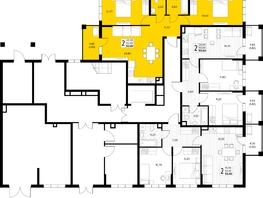 Продается 2-комнатная квартира ЖК Кипарис, литер 8, 63.8  м&sup2;, 19459000 рублей