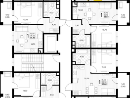 Продается 2-комнатная квартира ЖК Кипарис, литер 8, 53.9  м&sup2;, 16439500 рублей