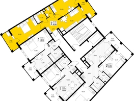 Продается 2-комнатная квартира ЖК Кипарис, литер 8, 60  м&sup2;, 18300000 рублей