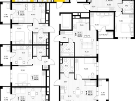 Продается 2-комнатная квартира ЖК Кипарис, литер 8, 52.7  м&sup2;, 16073500 рублей