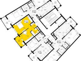 Продается 1-комнатная квартира ЖК Кипарис, литер 8, 35.1  м&sup2;, 12109500 рублей