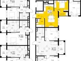 Продается 1-комнатная квартира ЖК Кипарис, литер 8, 39.5  м&sup2;, 13627500 рублей