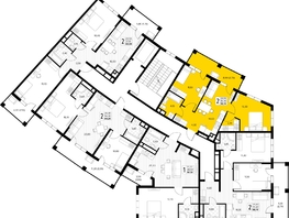 Продается 2-комнатная квартира ЖК Кипарис, литер 8, 53.1  м&sup2;, 16195500 рублей