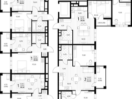 Продается 1-комнатная квартира ЖК Кипарис, литер 8, 40.7  м&sup2;, 14041500 рублей