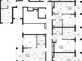 Продается 1-комнатная квартира ЖК Кипарис, литер 7, 41.1  м&sup2;, 14179500 рублей