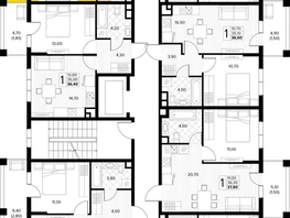 Продается 2-комнатная квартира ЖК Кипарис, литер 7, 55.8  м&sup2;, 17019000 рублей