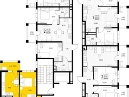 Продается 2-комнатная квартира ЖК Кипарис, литер 7, 51.6  м&sup2;, 15738000 рублей