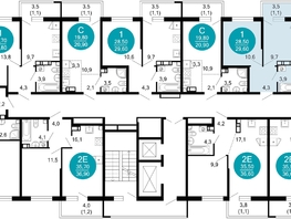 Продается 1-комнатная квартира ЖК Флора, 4 этап, 29.7  м&sup2;, 12219101 рублей
