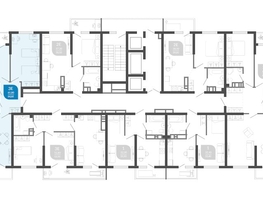 Продается 2-комнатная квартира ЖК Облака-2, блок секция 4-8, 64.6  м&sup2;, 10271400 рублей