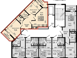 Продается 2-комнатная квартира ЖК Ботаника Хилс, лит 2, 59.68  м&sup2;, 16461000 рублей