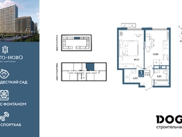 Продается 1-комнатная квартира ЖК Порто-Ново, литера 6, 37.2  м&sup2;, 8098441 рублей