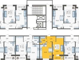 Продается 1-комнатная квартира ЖК Смородина, литера 14, 37.65  м&sup2;, 5994000 рублей
