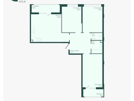 Продается 3-комнатная квартира ЖК Ботаника, литер 1.2, 89.3  м&sup2;, 11930480 рублей