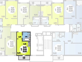 Продается Студия ЖК Парк у дома, литера 8.3, 25.5  м&sup2;, 6390300 рублей