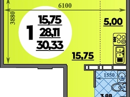 Продается Студия ЖК Восточный, литера 42, 30.33  м&sup2;, 4639824 рублей