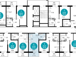 Продается 1-комнатная квартира ЖК Лестория, дом 1, 21.1  м&sup2;, 13204574 рублей