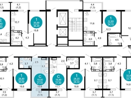 Продается 1-комнатная квартира ЖК Лестория, дом 1, 21  м&sup2;, 13262543 рублей