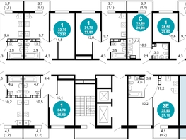 Продается 2-комнатная квартира ЖК Флора, 4 этап, 63.7  м&sup2;, 23408599 рублей