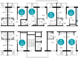 Продается 2-комнатная квартира ЖК Лестория, дом 2, 56.4  м&sup2;, 23657013 рублей