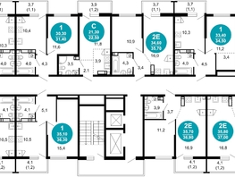 Продается 2-комнатная квартира ЖК Лестория, дом 2, 56.9  м&sup2;, 25277603 рублей