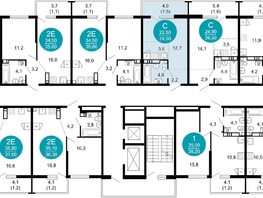 Продается 1-комнатная квартира ЖК Лестория, дом 2, 23.9  м&sup2;, 13792648 рублей