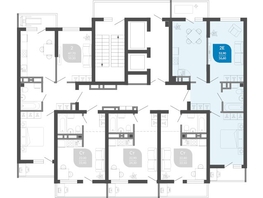 Продается 2-комнатная квартира ЖК Облака-2, блок секция 4-8, 56.6  м&sup2;, 10538128 рублей