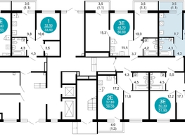 Продается 2-комнатная квартира ЖК Флора, 4 этап, 43  м&sup2;, 15273024 рублей