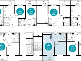 Продается 1-комнатная квартира ЖК Флора, 4 этап, 38.4  м&sup2;, 13640647 рублей