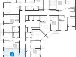 Продается 2-комнатная квартира ЖК Облака-2, блок секция 1-3, 62  м&sup2;, 9984604 рублей