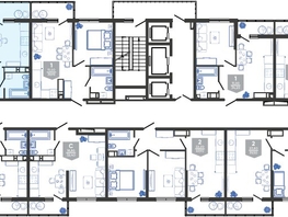 Продается 2-комнатная квартира ЖК Облака-3, дом 1, 47.7  м&sup2;, 10087024 рублей