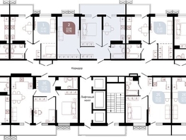 Продается 2-комнатная квартира ЖК Отражение, 2 очередь литера 4, 57.7  м&sup2;, 7175772 рублей