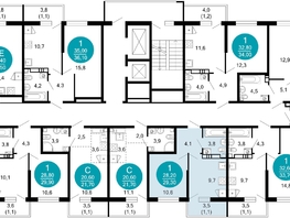 Продается 1-комнатная квартира ЖК Лестория, дом 1, 29.3  м&sup2;, 15714202 рублей